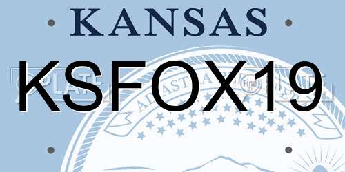 KSFOX19 Kansas License Plate