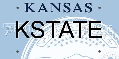 KSTATE Kansas License Plate