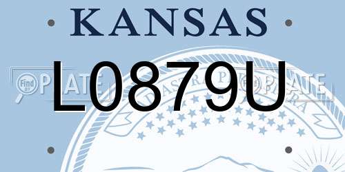 L0879U Kansas License Plate