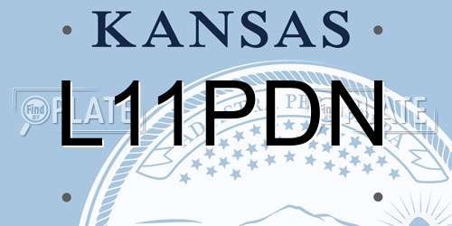 L11PDN Kansas License Plate