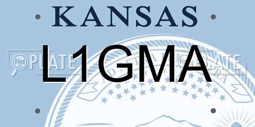 L1GMA Kansas License Plate