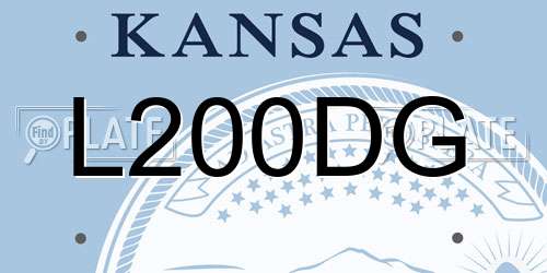 L200DG Kansas License Plate