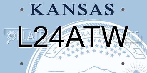 L24ATW Kansas License Plate