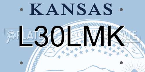 L30LMK Kansas License Plate
