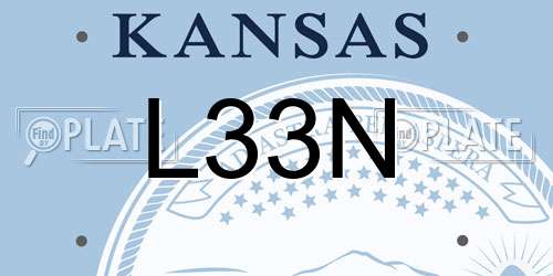 L33N Kansas License Plate