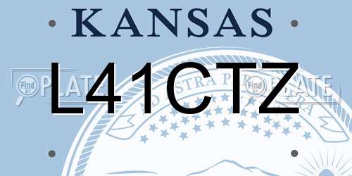 L41CTZ Kansas License Plate