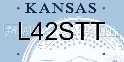 L42STT Kansas License Plate