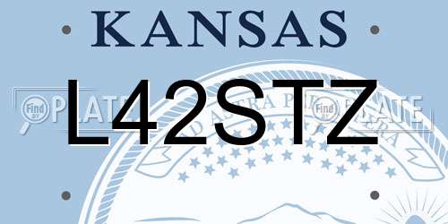 L42STZ Kansas License Plate