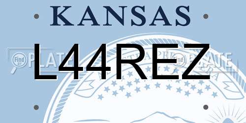 L44REZ Kansas License Plate