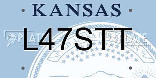 L47STT Kansas License Plate