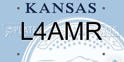 L4AMR Kansas License Plate
