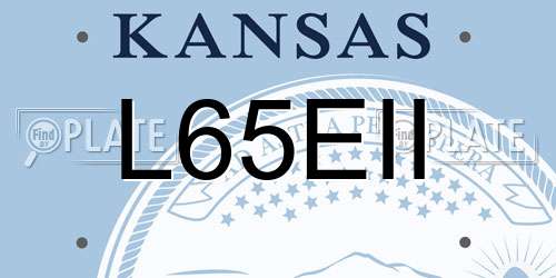 L65EII Kansas License Plate