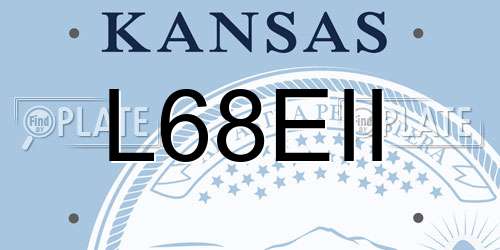 L68EII Kansas License Plate