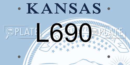 L690 Kansas License Plate