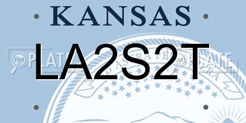 LA2S2T Kansas License Plate