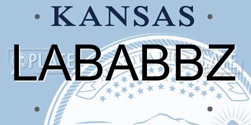 LABABBZ Kansas License Plate