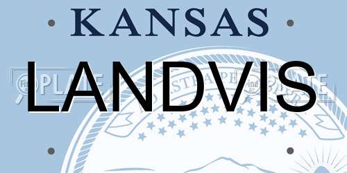LANDVIS Kansas License Plate