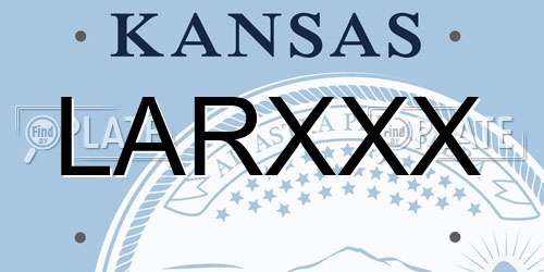 LARXXX Kansas License Plate