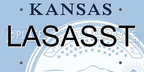 LASASST Kansas License Plate