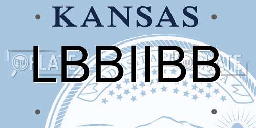 LBBIIBB Kansas License Plate