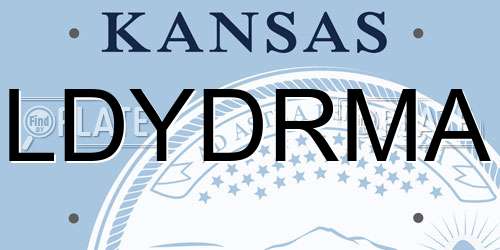 LDYDRMA Kansas License Plate