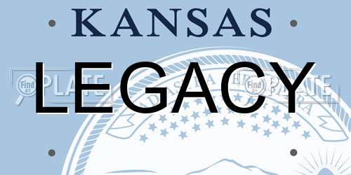 LEGACY Kansas License Plate