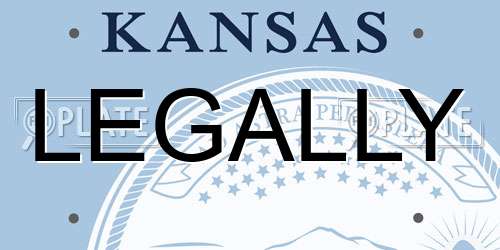 LEGALLY Kansas License Plate