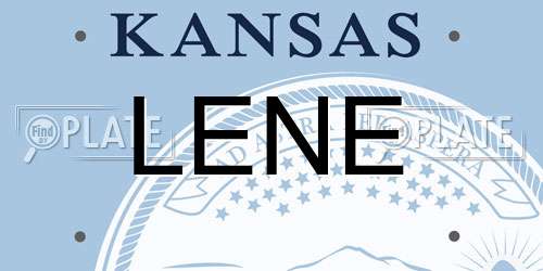LENE Kansas License Plate