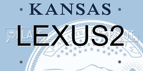 LEXUS2 Kansas License Plate