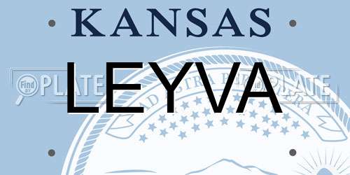 LEYVA Kansas License Plate