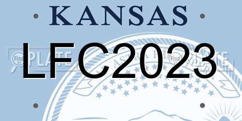 LFC2023 Kansas License Plate