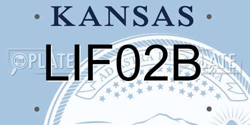 LIF02B Kansas License Plate