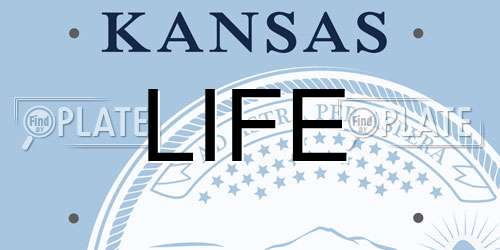 LIFE Kansas License Plate