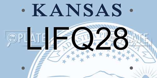 LIFQ28 Kansas License Plate