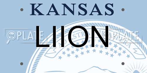 LIION Kansas License Plate