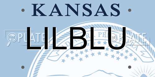 LILBLU Kansas License Plate