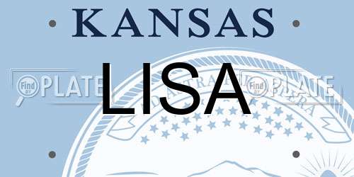 LISA Kansas License Plate