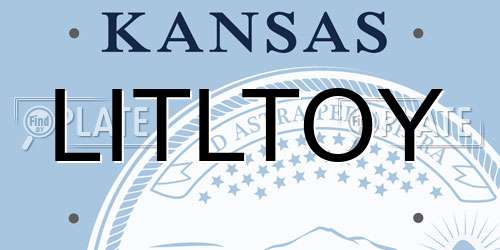 LITLTOY Kansas License Plate
