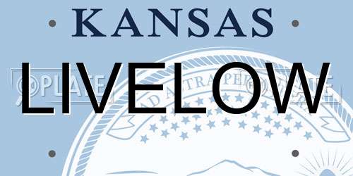 LIVELOW Kansas License Plate