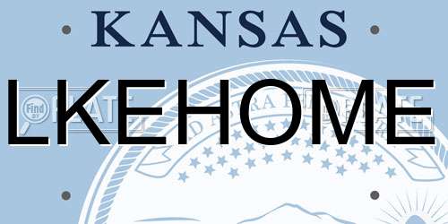 LKEHOME Kansas License Plate