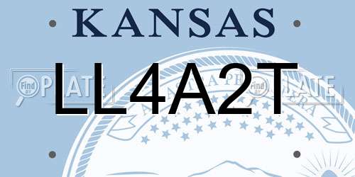 LL4A2T Kansas License Plate