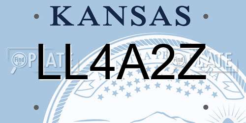 LL4A2Z Kansas License Plate