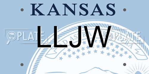 LLJW Kansas License Plate