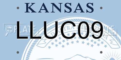 LLUC09 Kansas License Plate