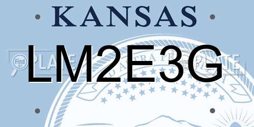 LM2E3G Kansas License Plate