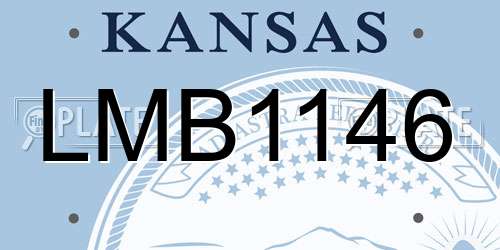 LMB1146 Kansas License Plate