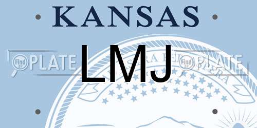 LMJ Kansas License Plate