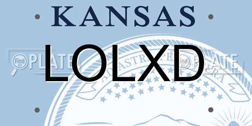 LOLXD Kansas License Plate