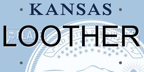 LOOTHER Kansas License Plate