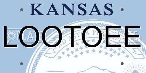 LOOTOEE Kansas License Plate